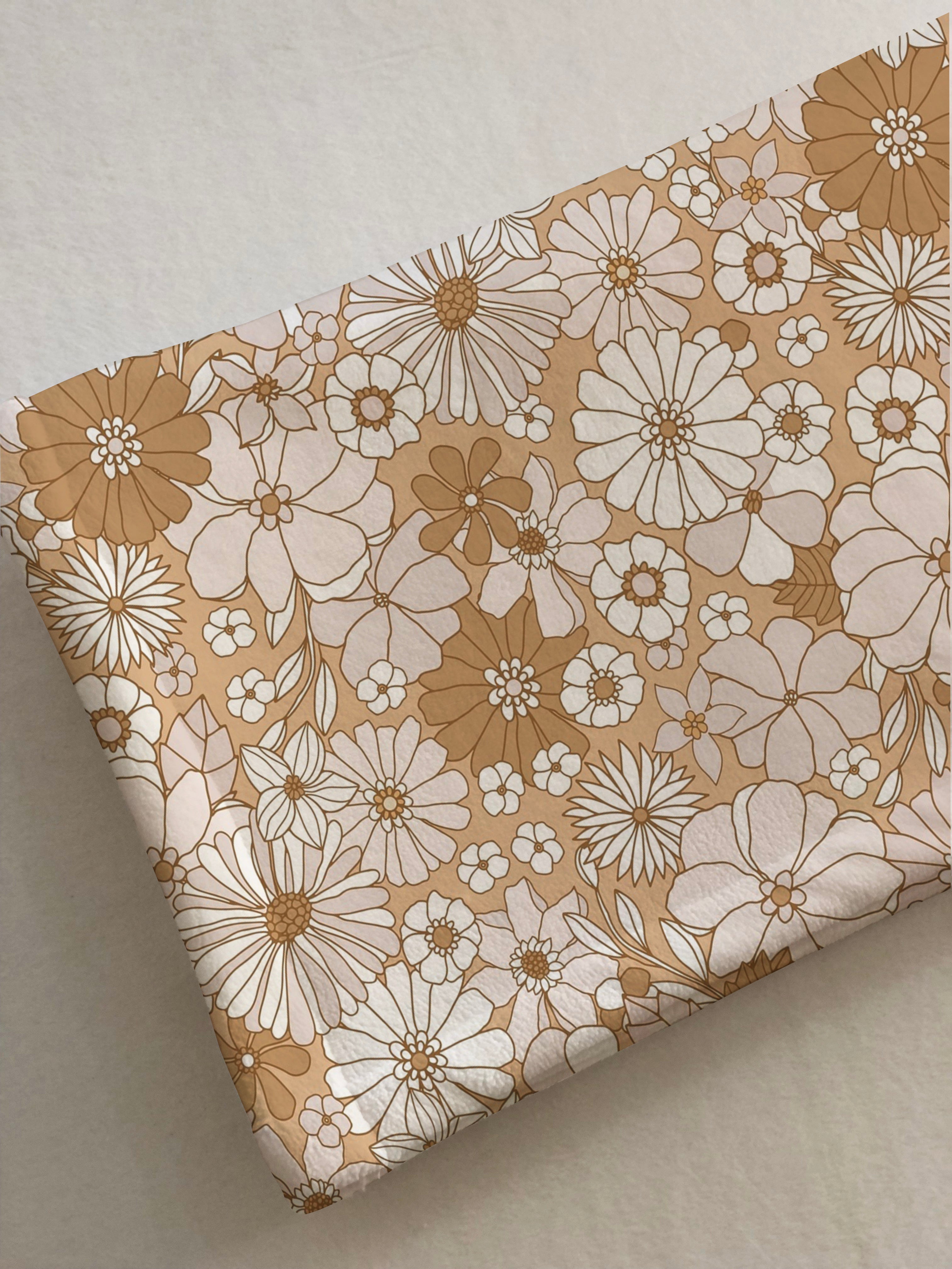 Evmila Minik Çiçekler Desenli Tek Kişilik Battaniye