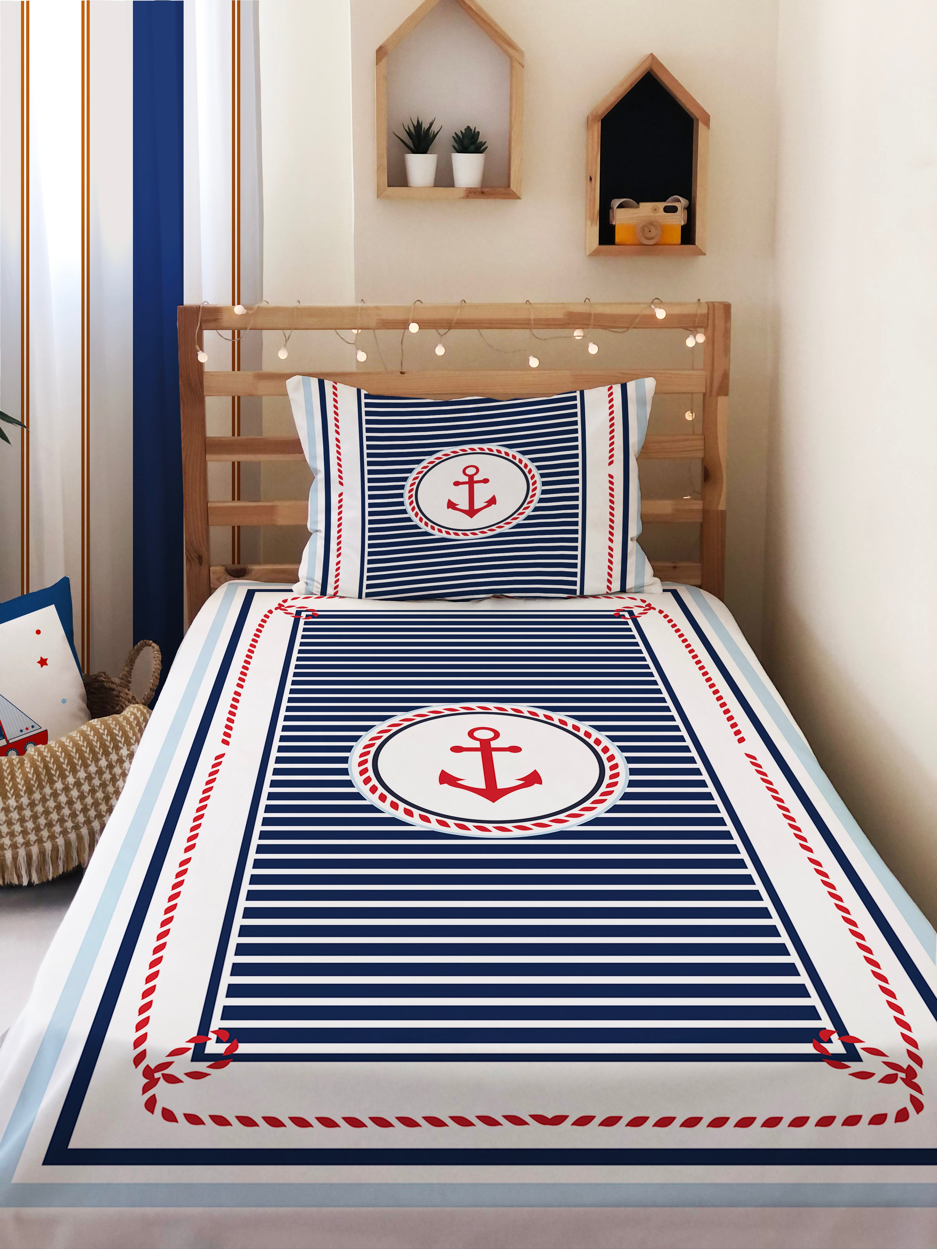 Evmila Astronaut Patterned Duvet Cover Set
