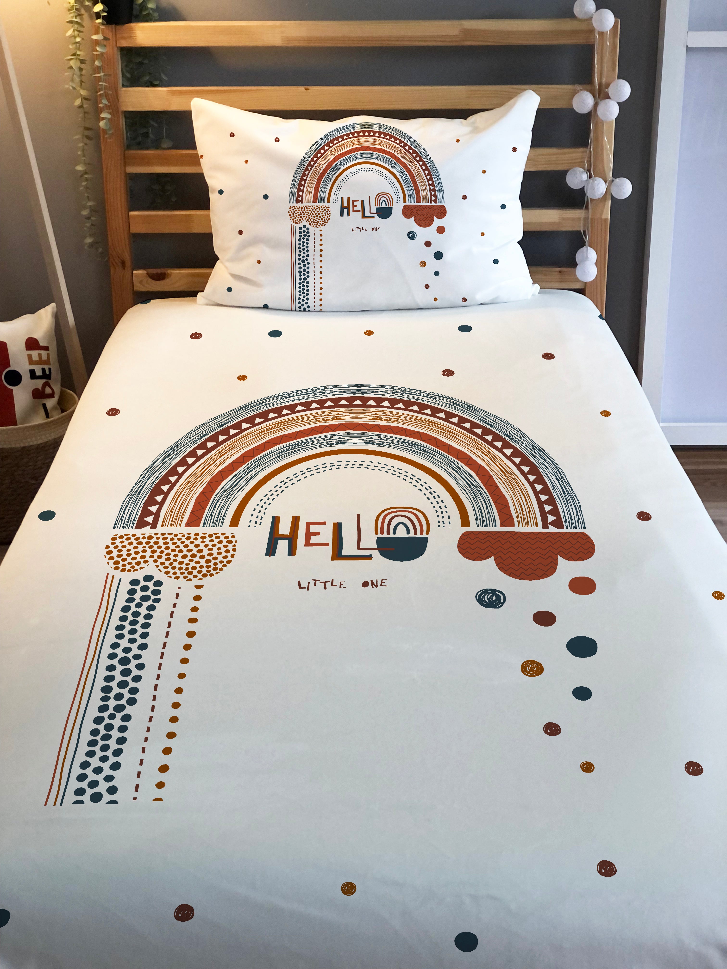 Evmila Astronaut Patterned Duvet Cover Set