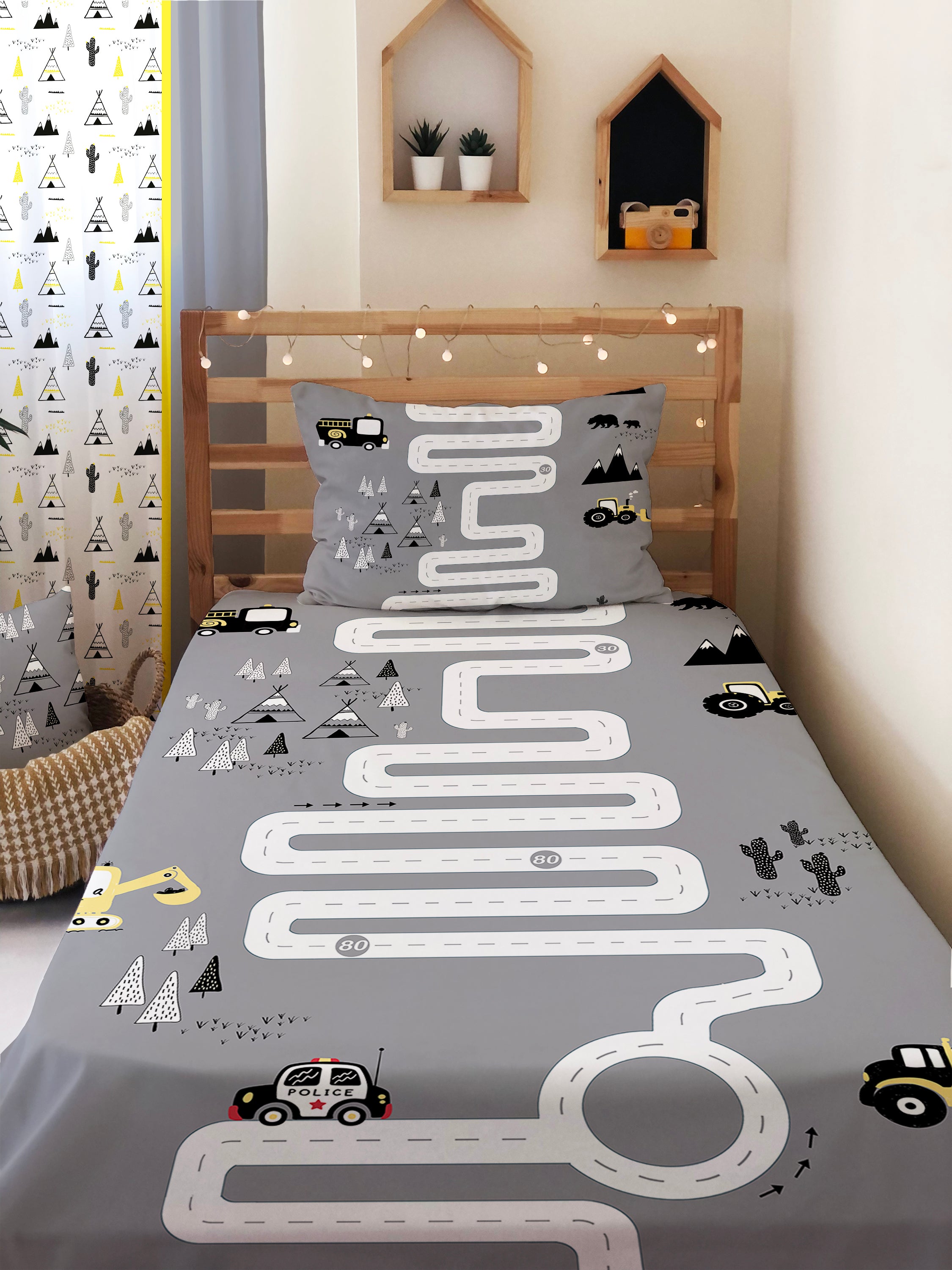 Evmila Astronaut Patterned Duvet Cover Set