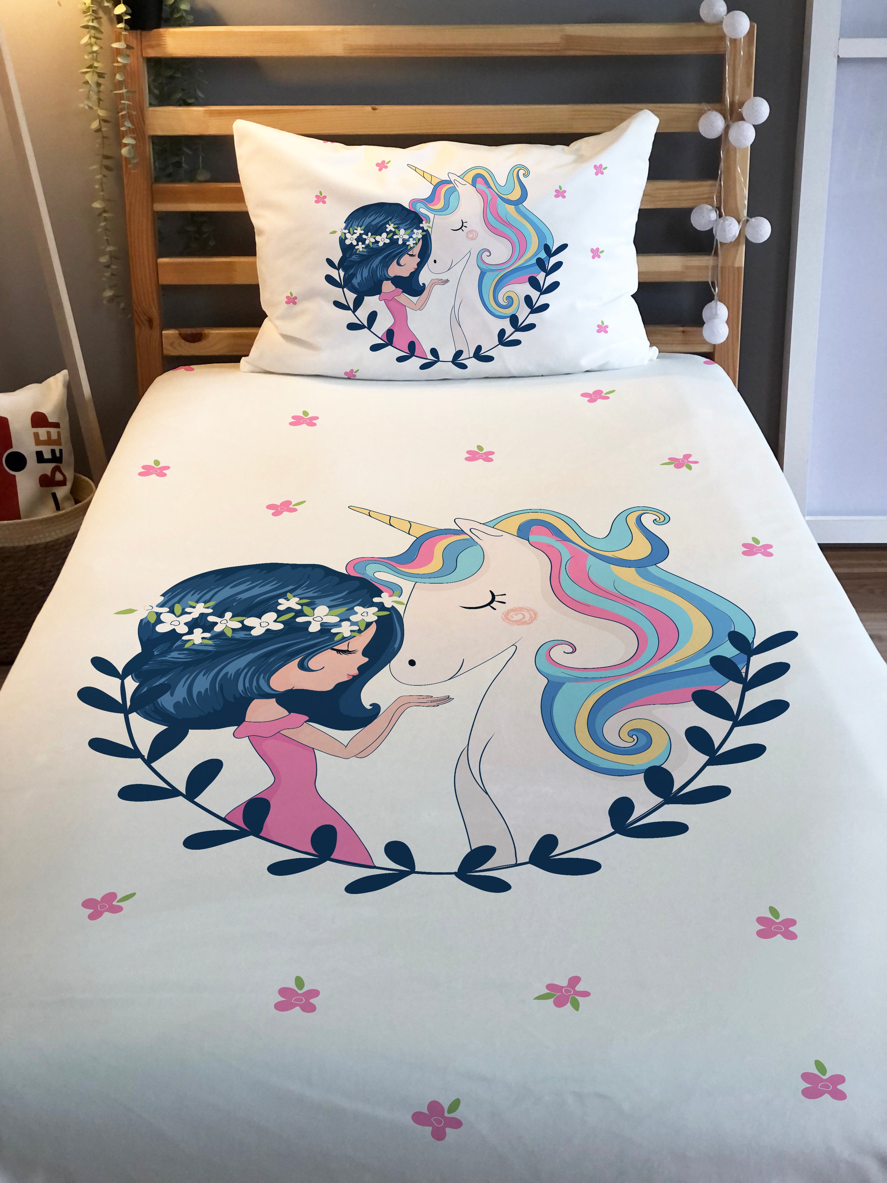 Evmila Astronaut Patterned Duvet Cover Set