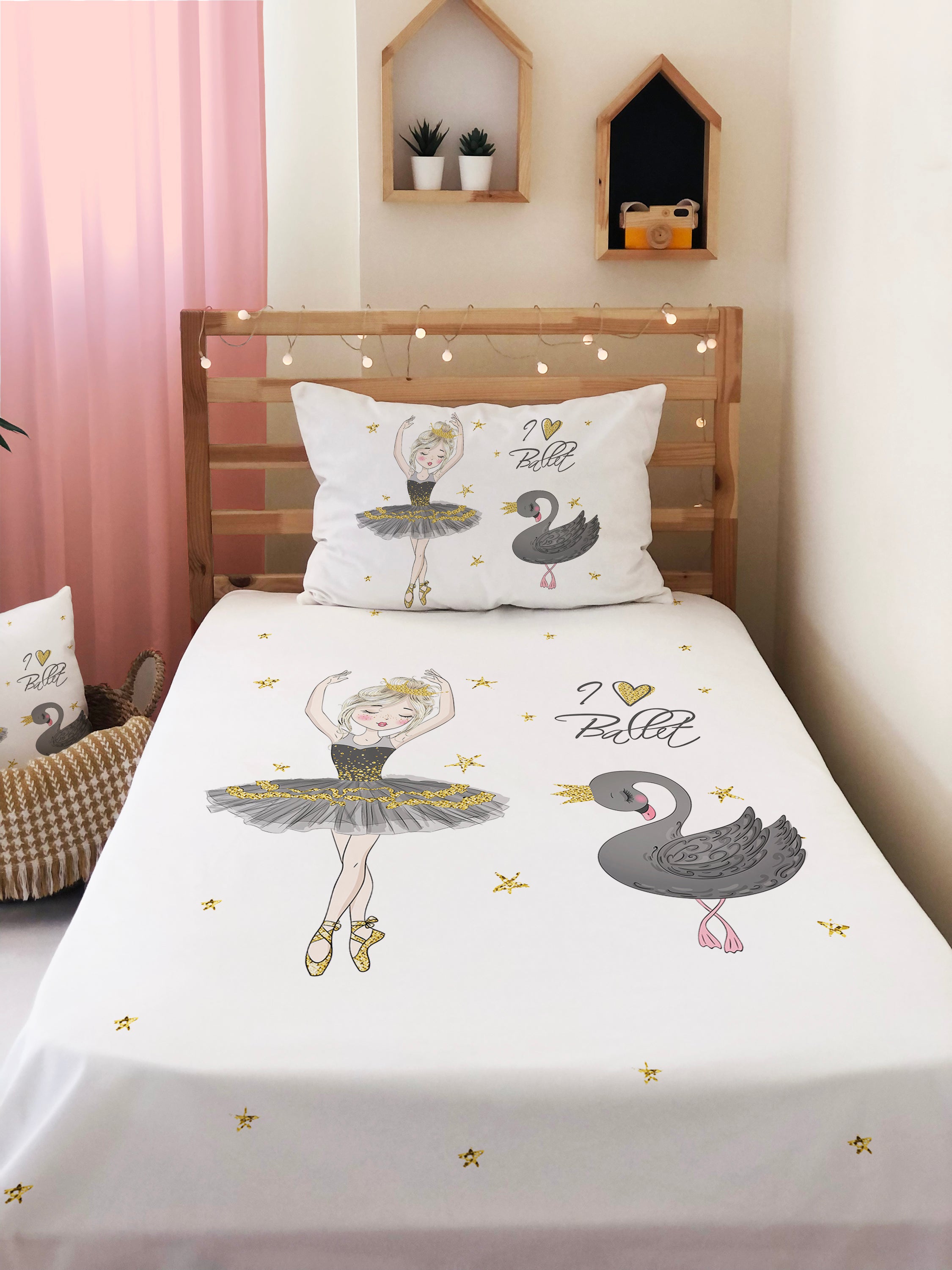 Evmila Astronaut Patterned Duvet Cover Set