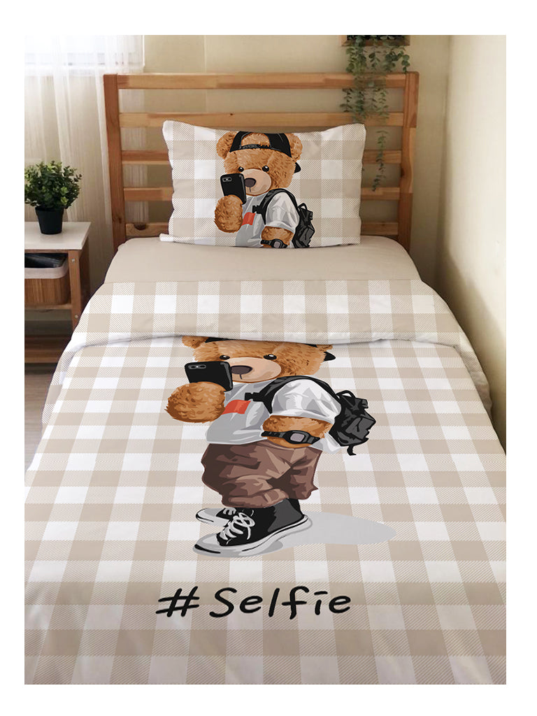 Evmila Astronaut Patterned Duvet Cover Set