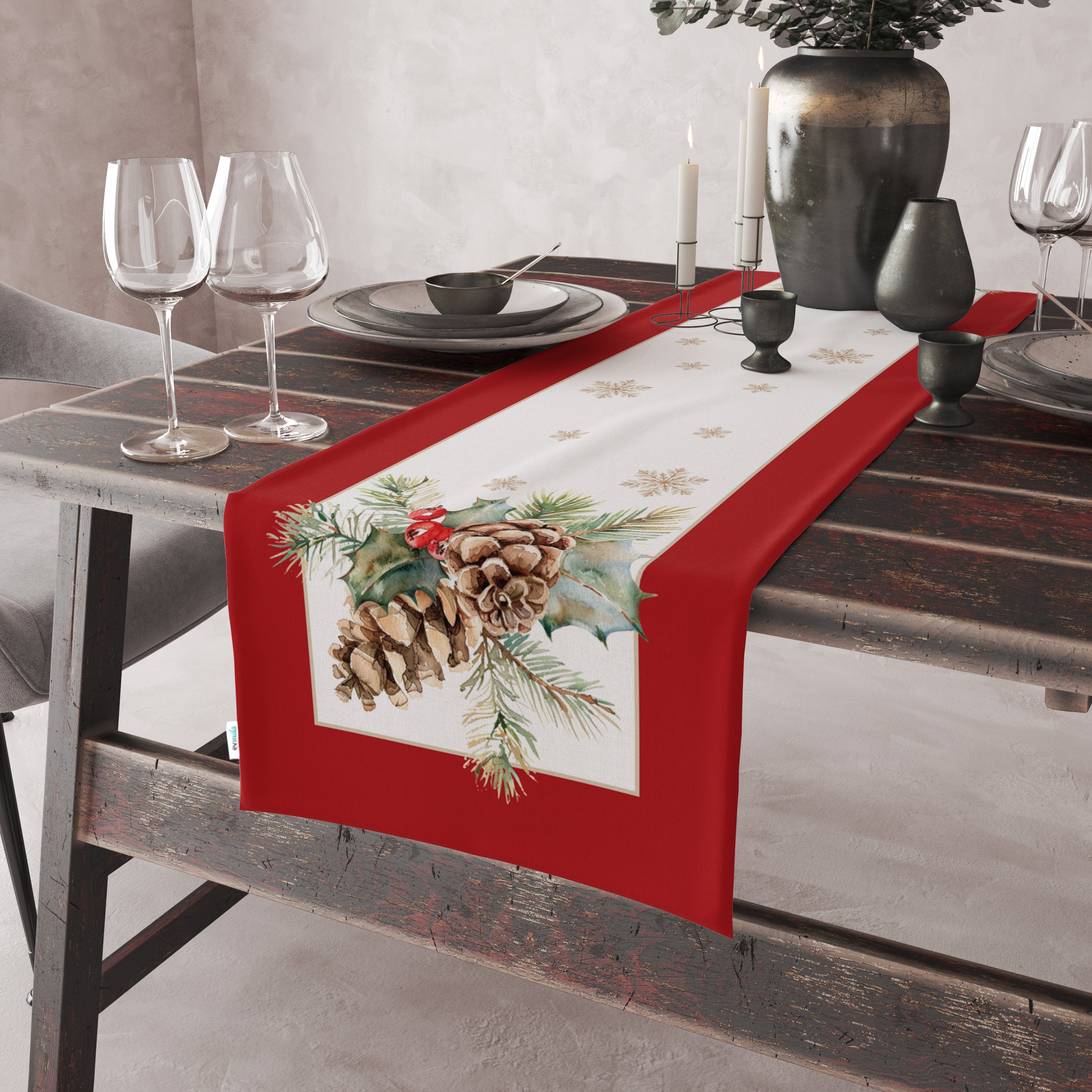 Evmila Autumn Patterned Cushion Cover