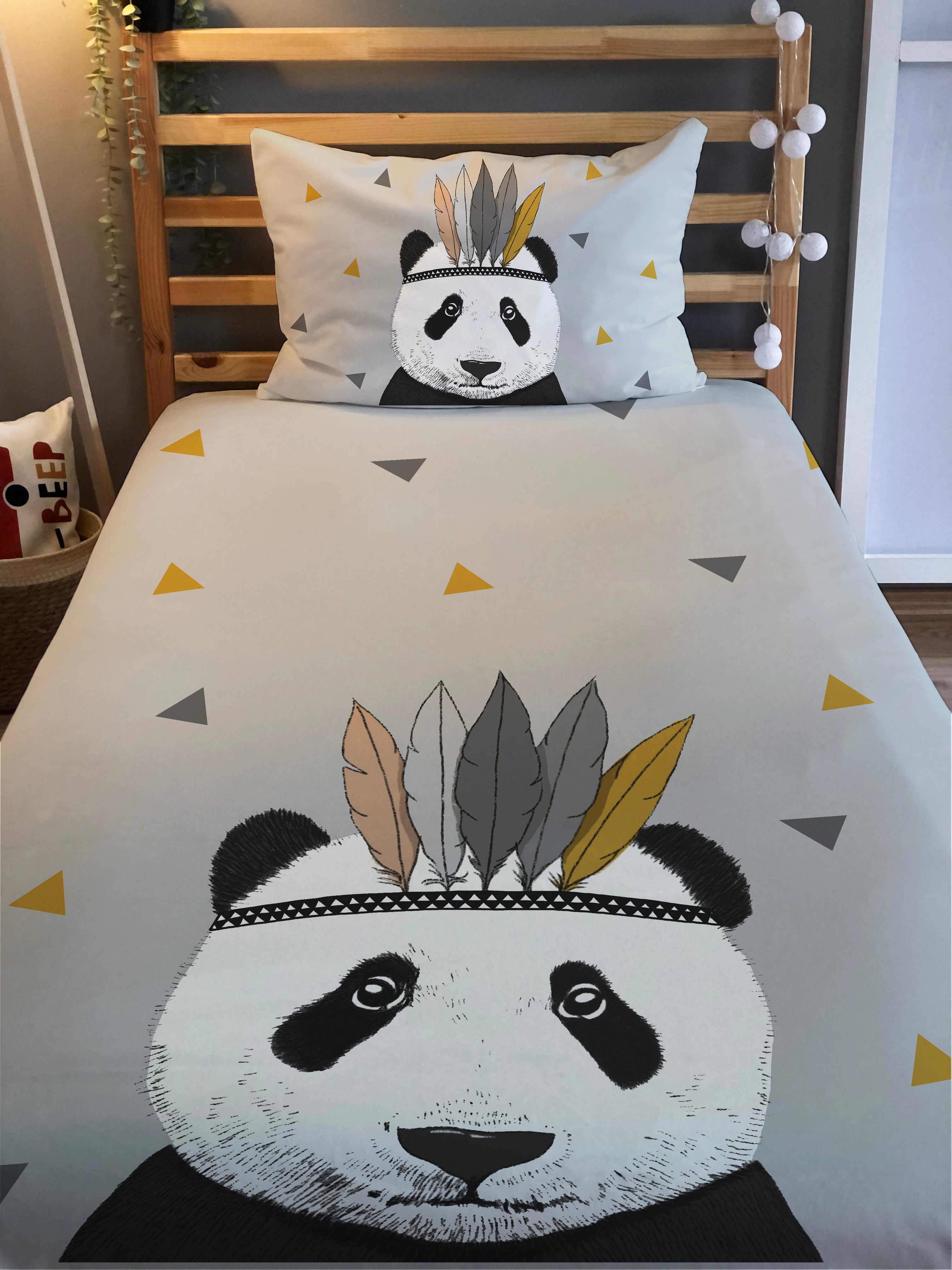 Evmila Astronaut Patterned Duvet Cover Set