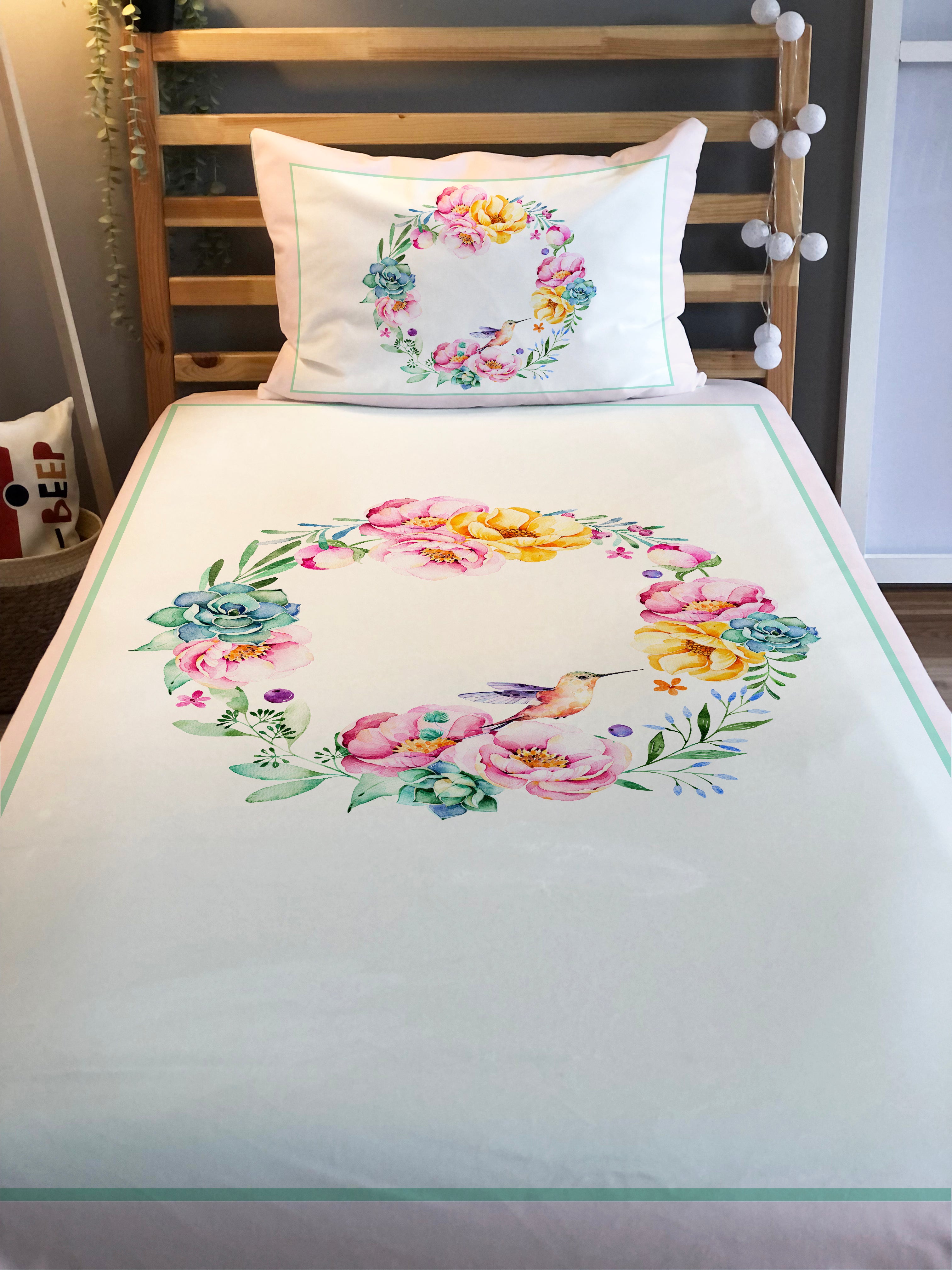 Evmila Astronaut Patterned Duvet Cover Set