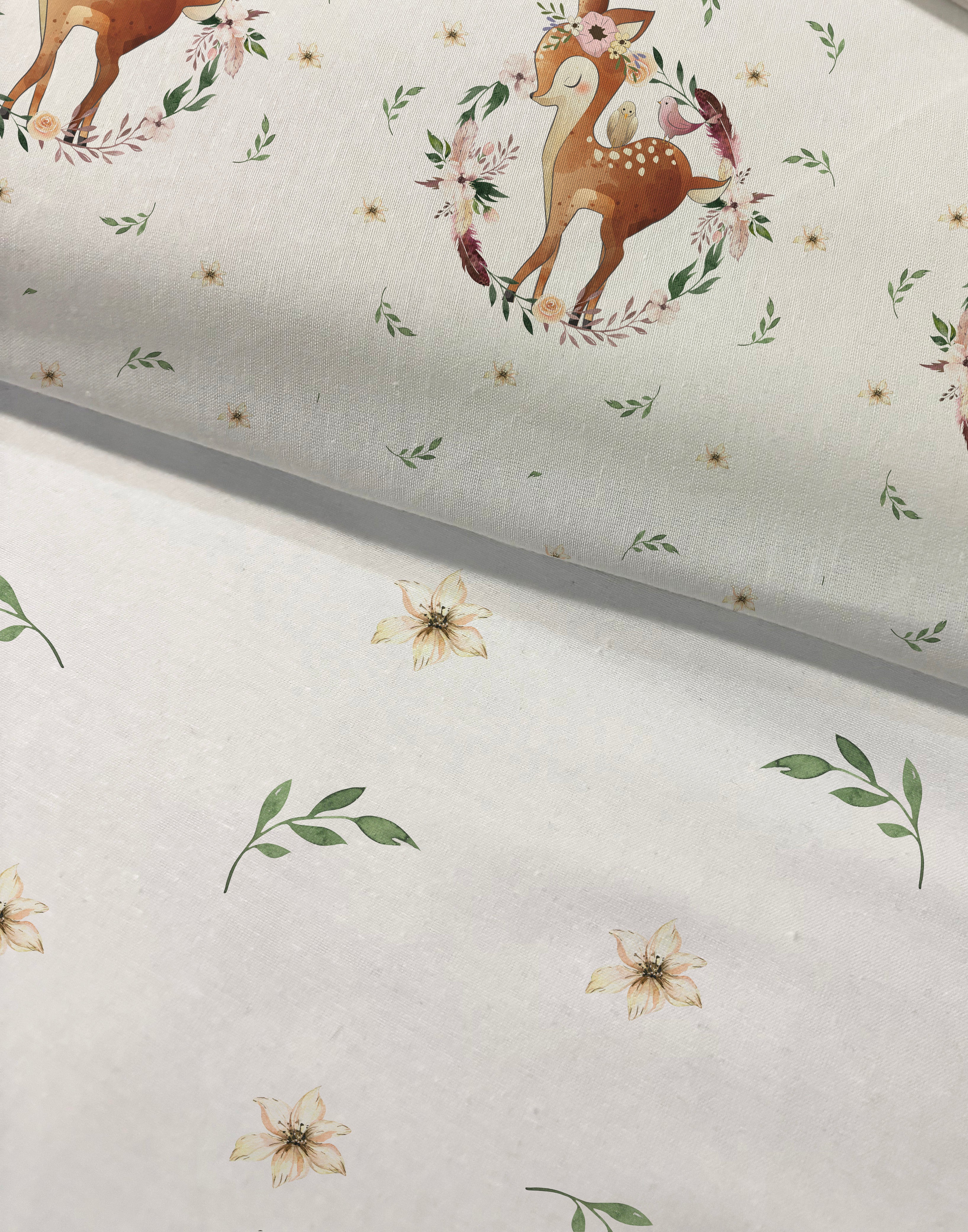 Evmila Cute Deer Patterned Duvet Cover Set