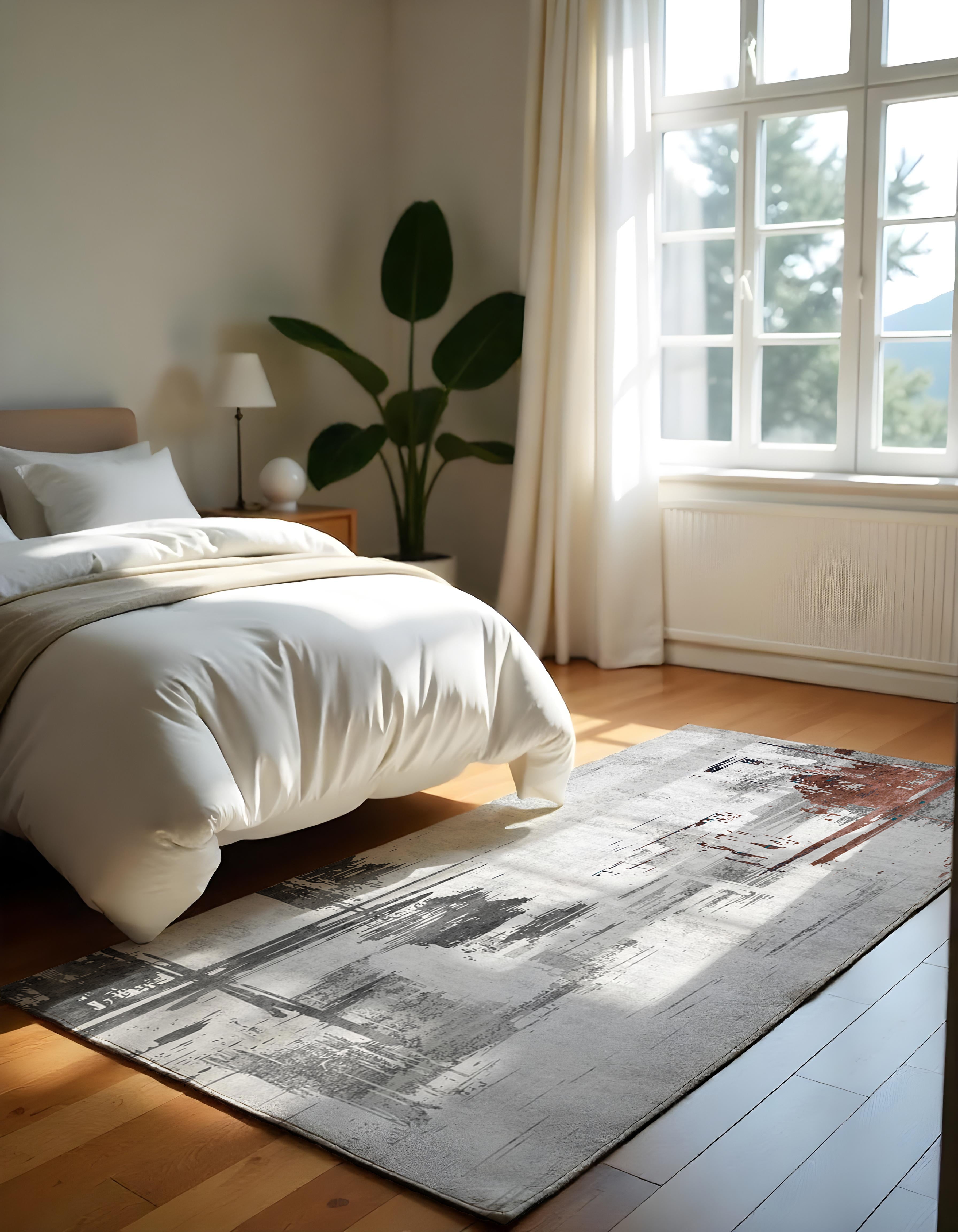 Evmila Eskitme Desenli Modern Halı