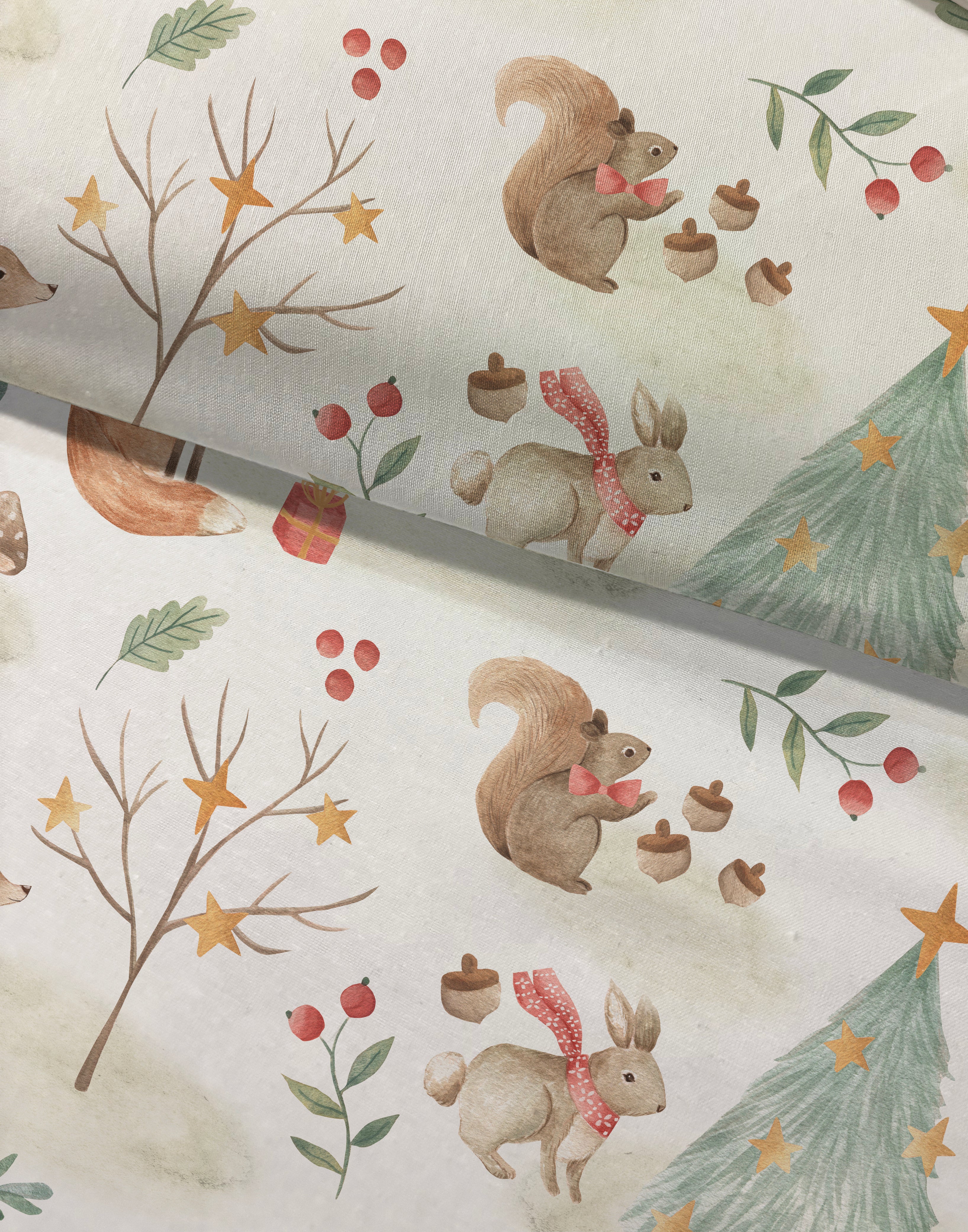 Evmila Sevimli Geyik Desenli Nevresim Takımı