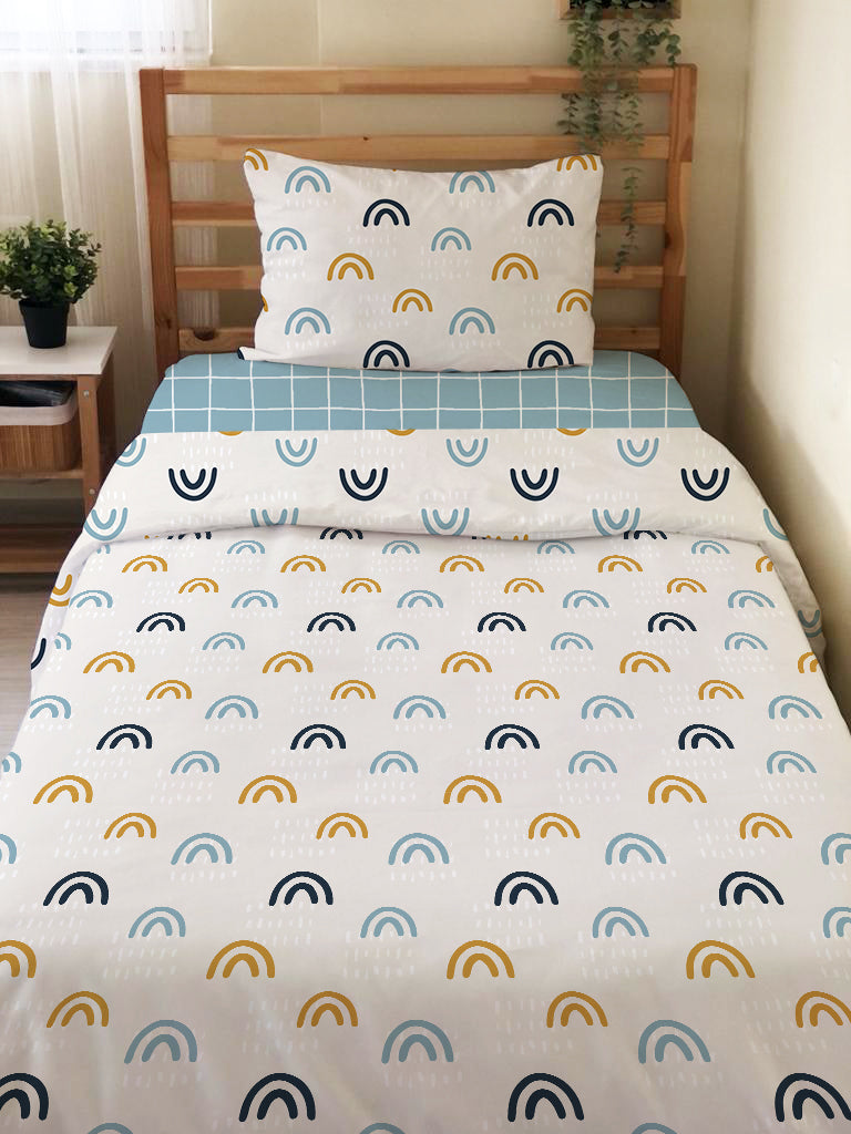 Evmila Rainbow Patterned Duvet Cover Set