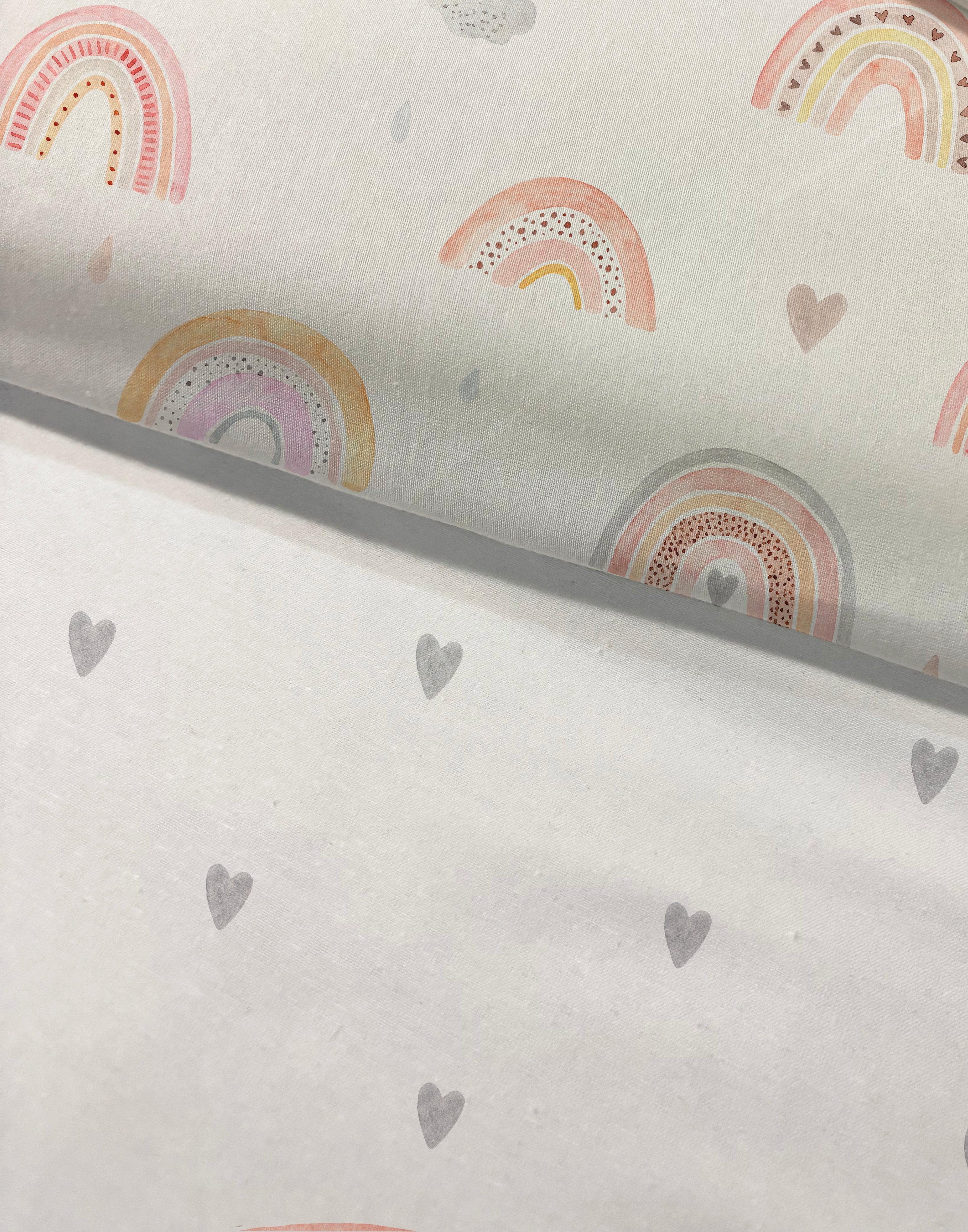 Evmila Rainbow Patterned Duvet Cover Set