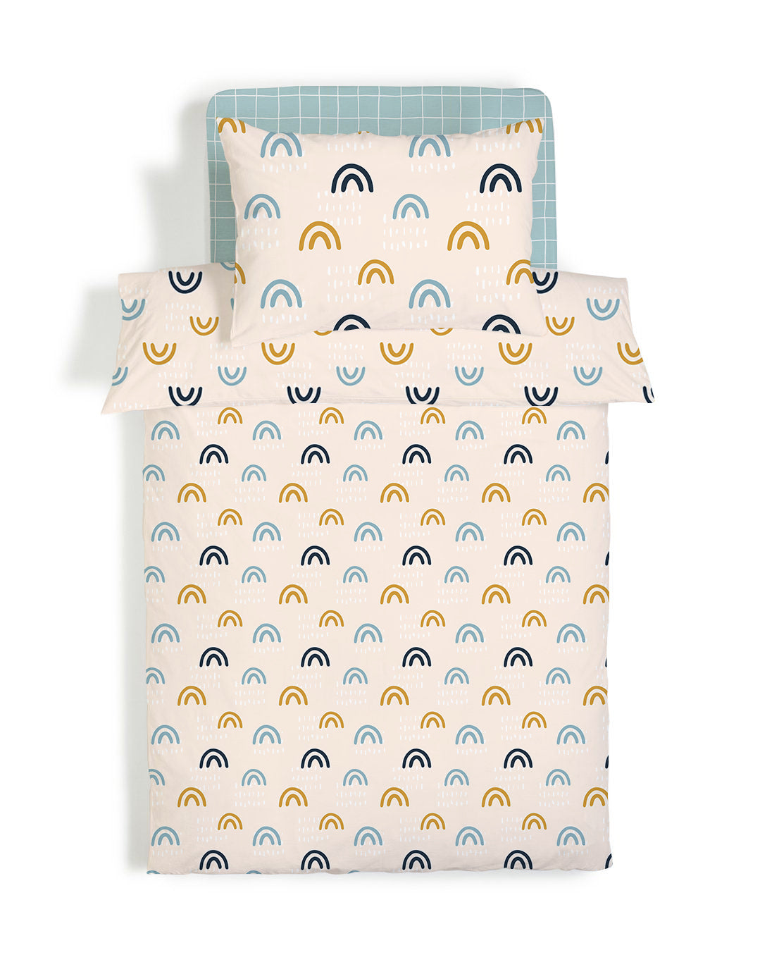 Evmila Rainbow Patterned Duvet Cover Set
