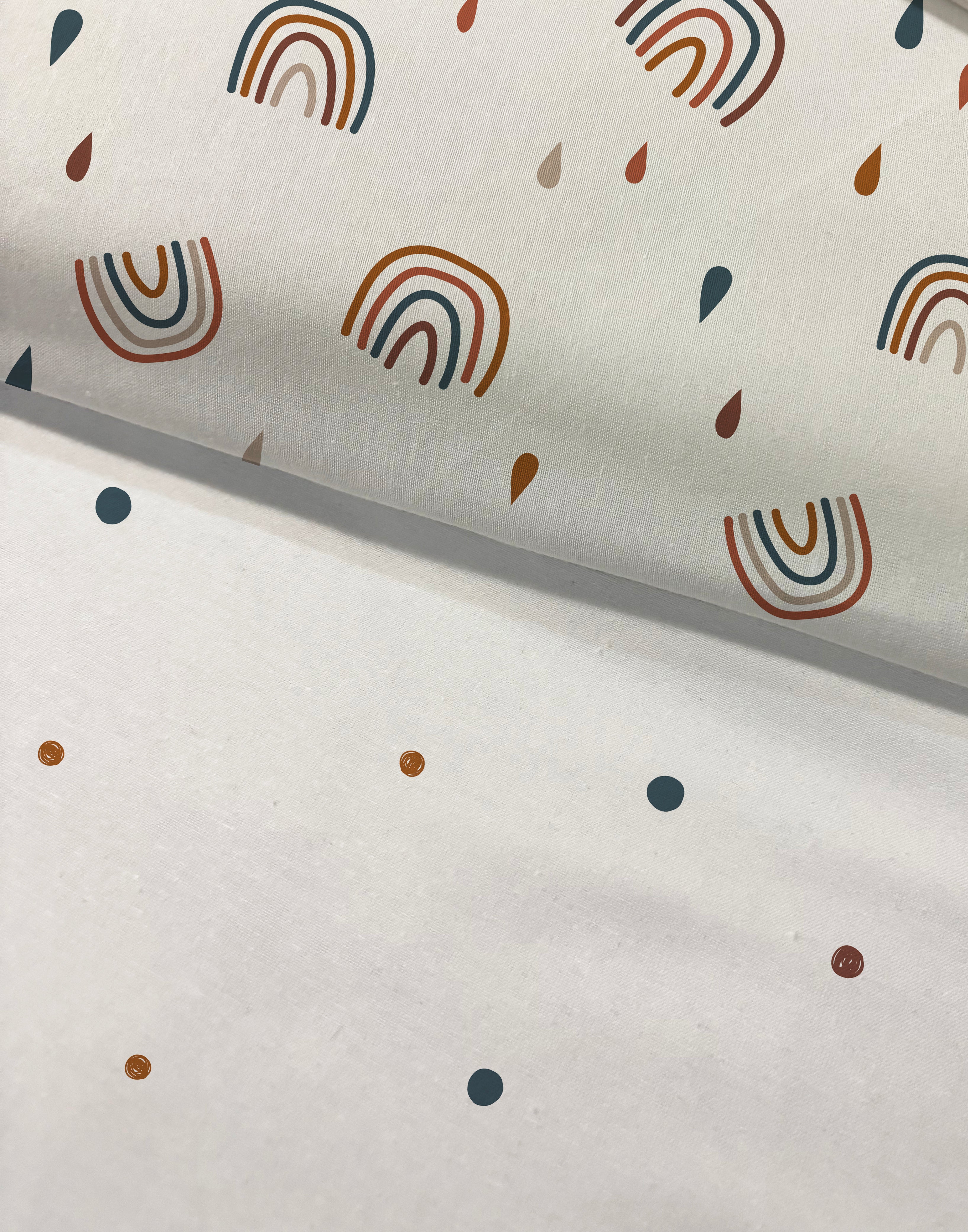 Evmila Rainbow Patterned Duvet Cover Set