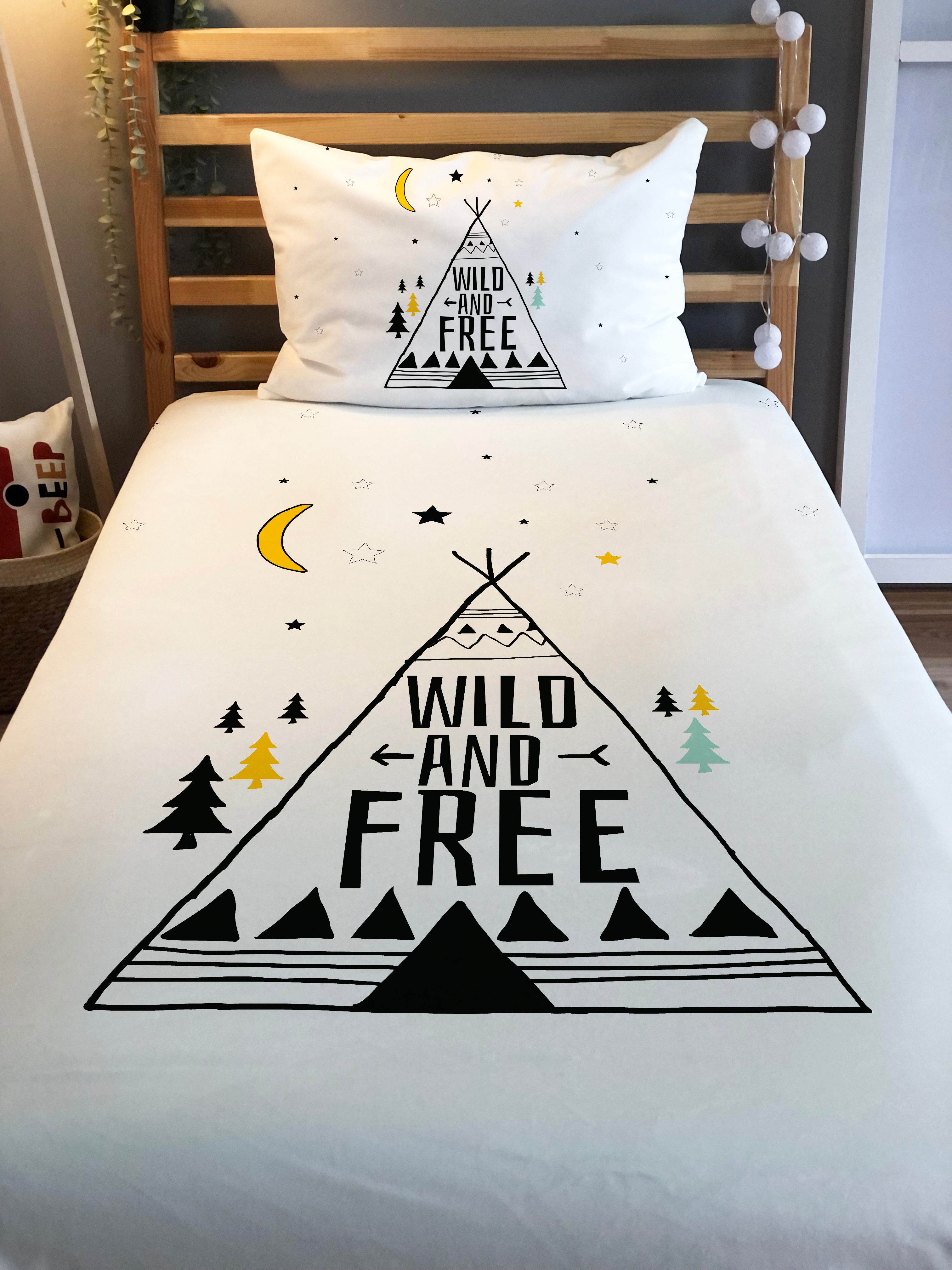 Evmila Astronaut Patterned Duvet Cover Set