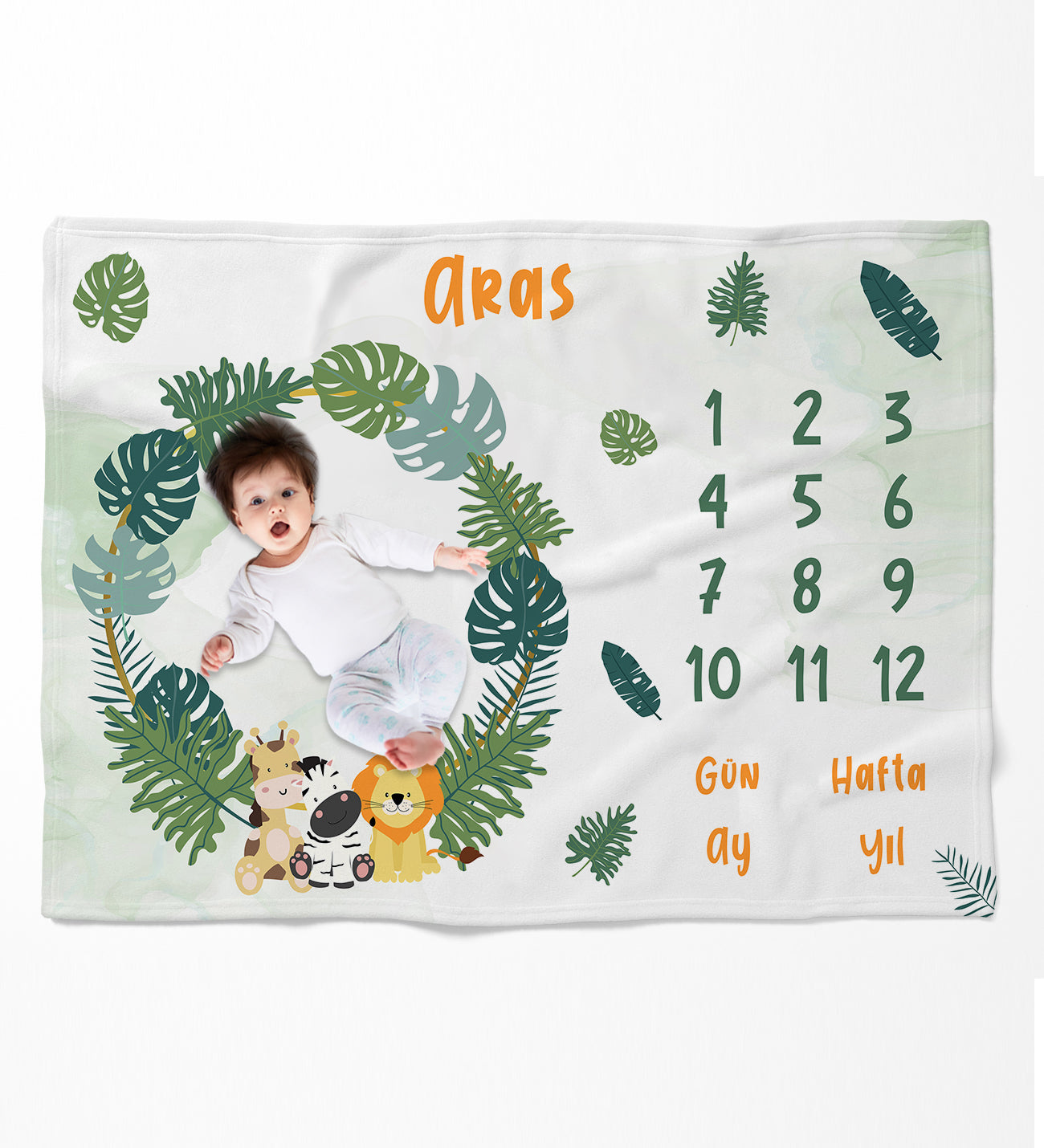 Evmila Dinosaur Patterned Velvet Memory Blanket