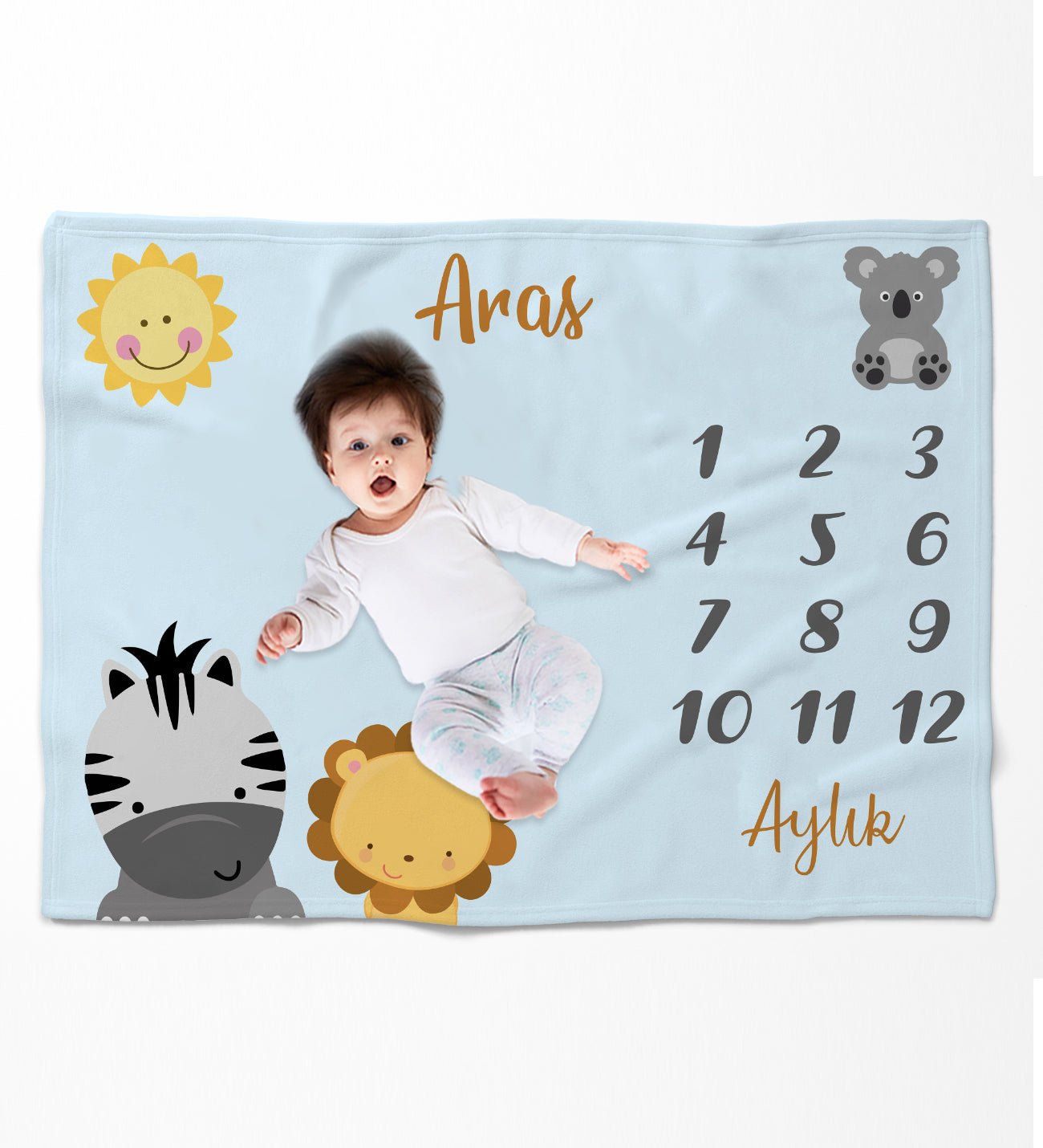 Evmila Dinosaur Patterned Velvet Memory Blanket