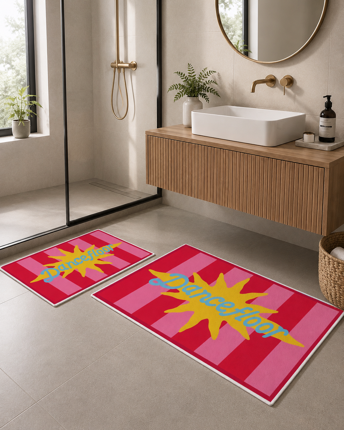 Evmila Bohem Desenli Banyo Seti