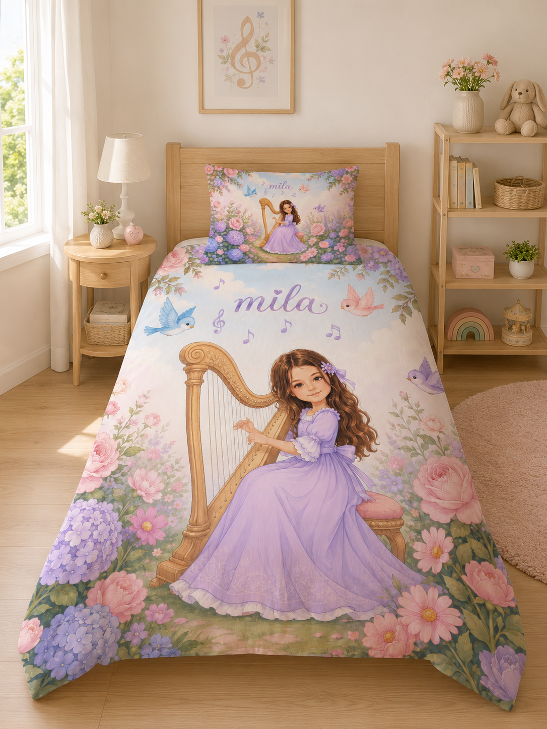 Evmila Karikatüristik Müzik Temalı Nevresim Takımı