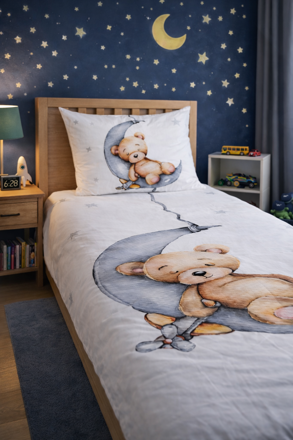 Evmila Astronaut Patterned Duvet Cover Set