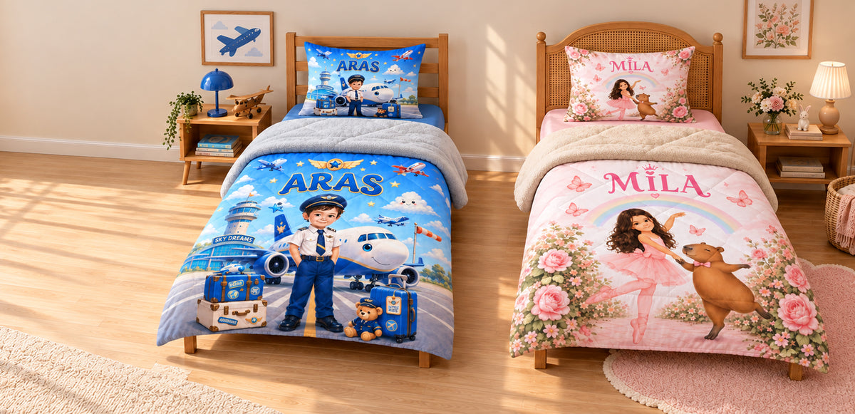 Evmila Karikatüristik Peluş Seti