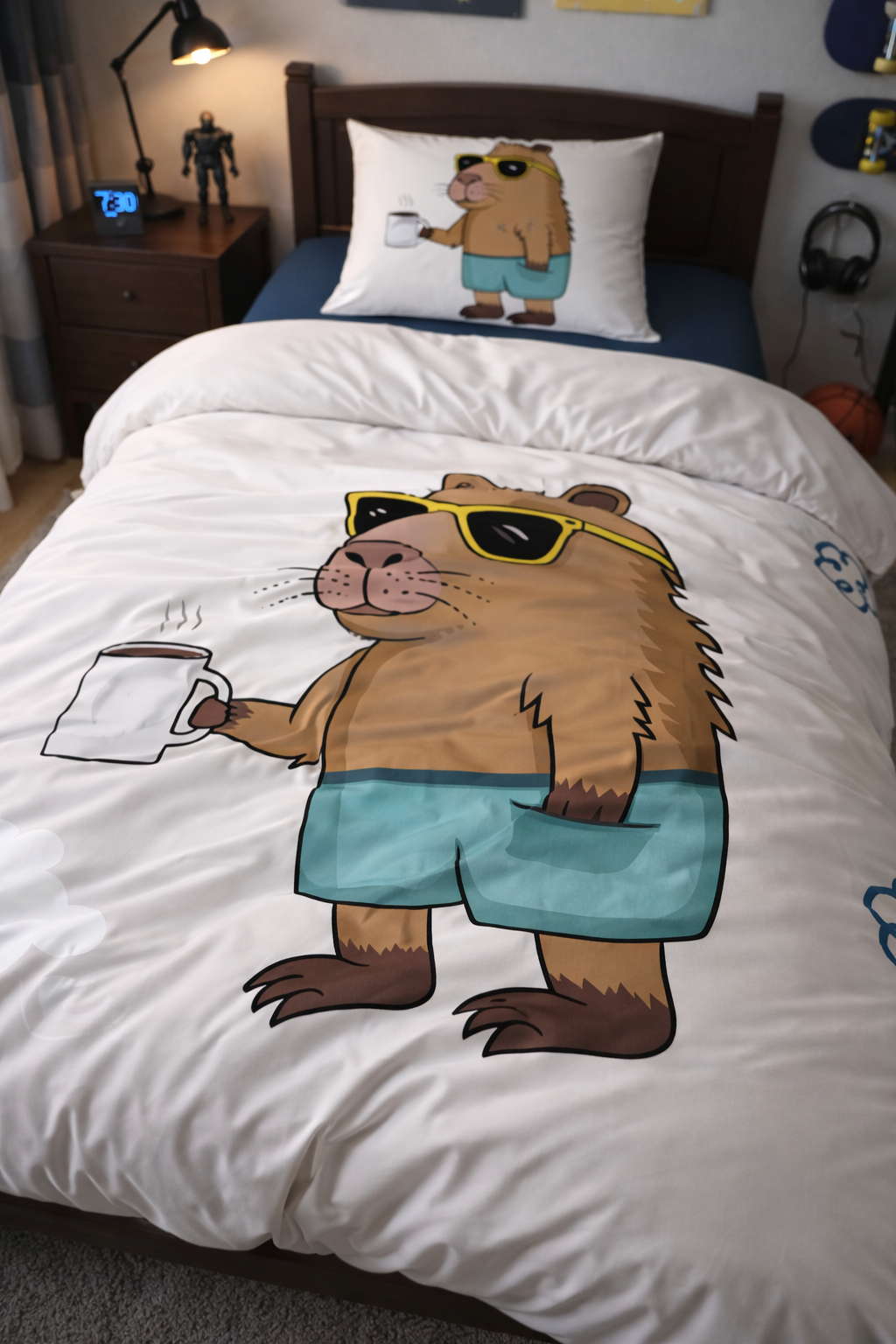 Evmila Capybara Desenli Nevresim Takımı