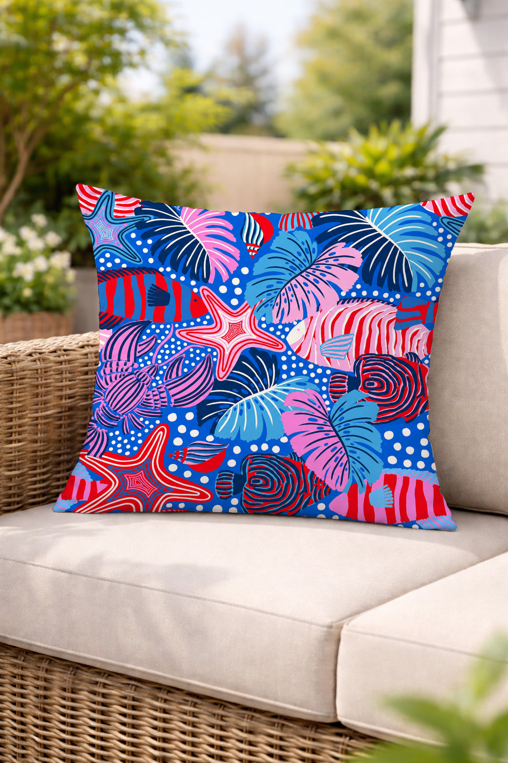 Evmila Autumn Patterned Cushion Cover