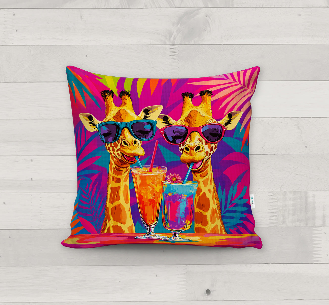 Evmila Autumn Patterned Cushion Cover