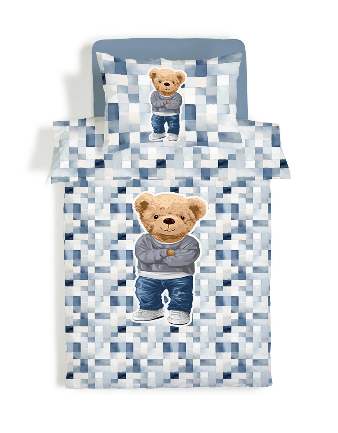 Evmila Sevimli Ayıcık Desenli Nevresim Takımı