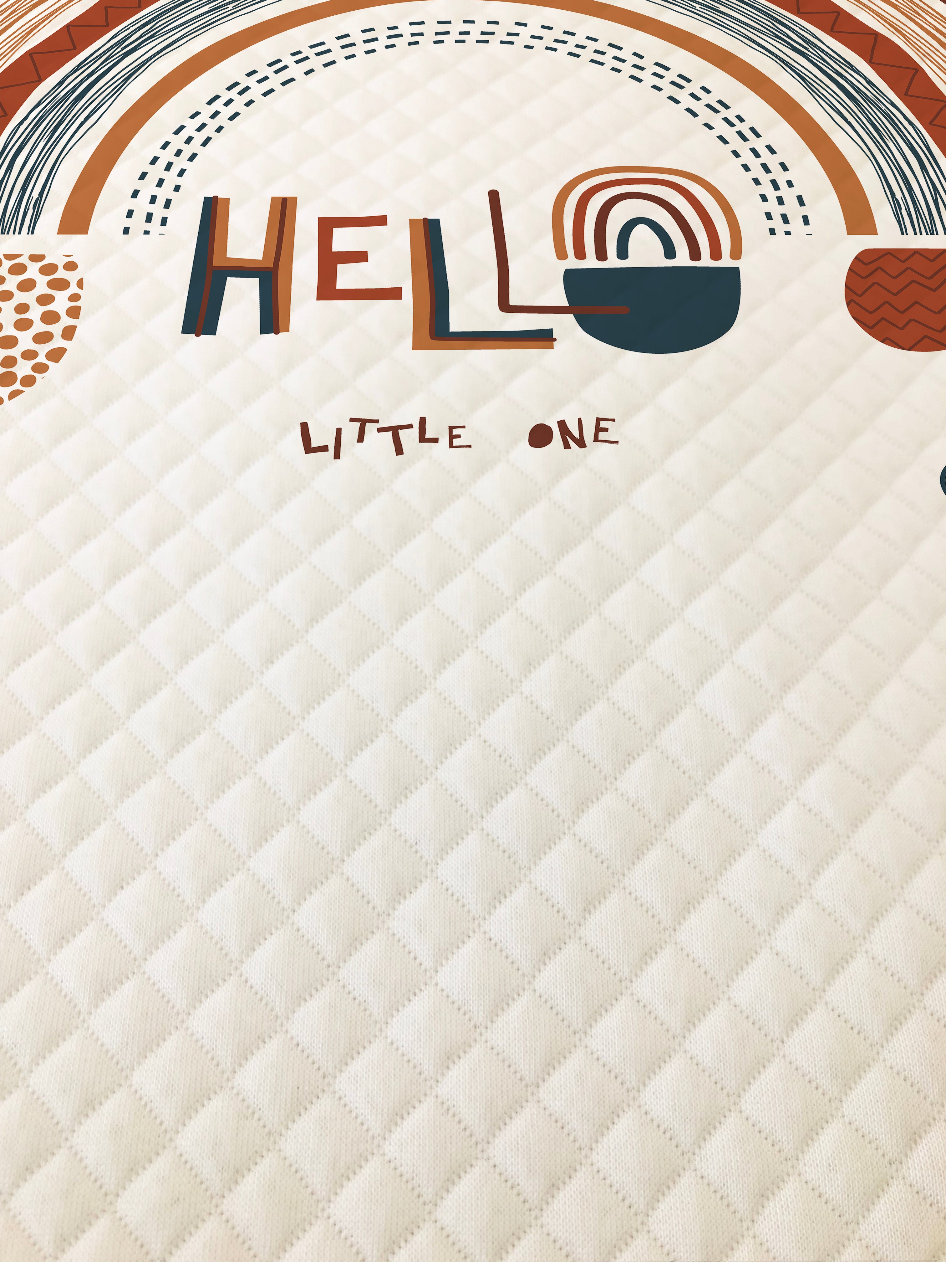 Evmila Hello Gökkuşağı Desenli Desenli Pike
