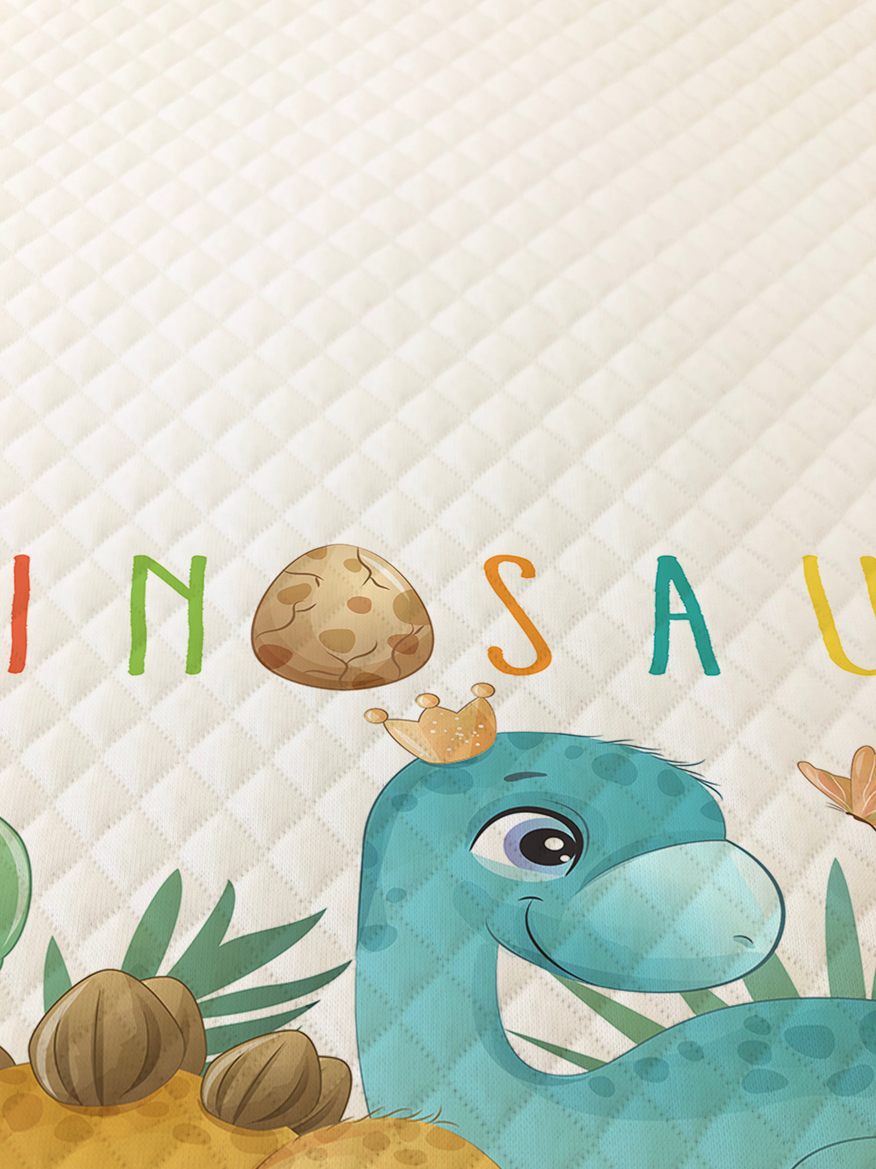 Evmila Sevimli Dinozorlar Desenli Pike