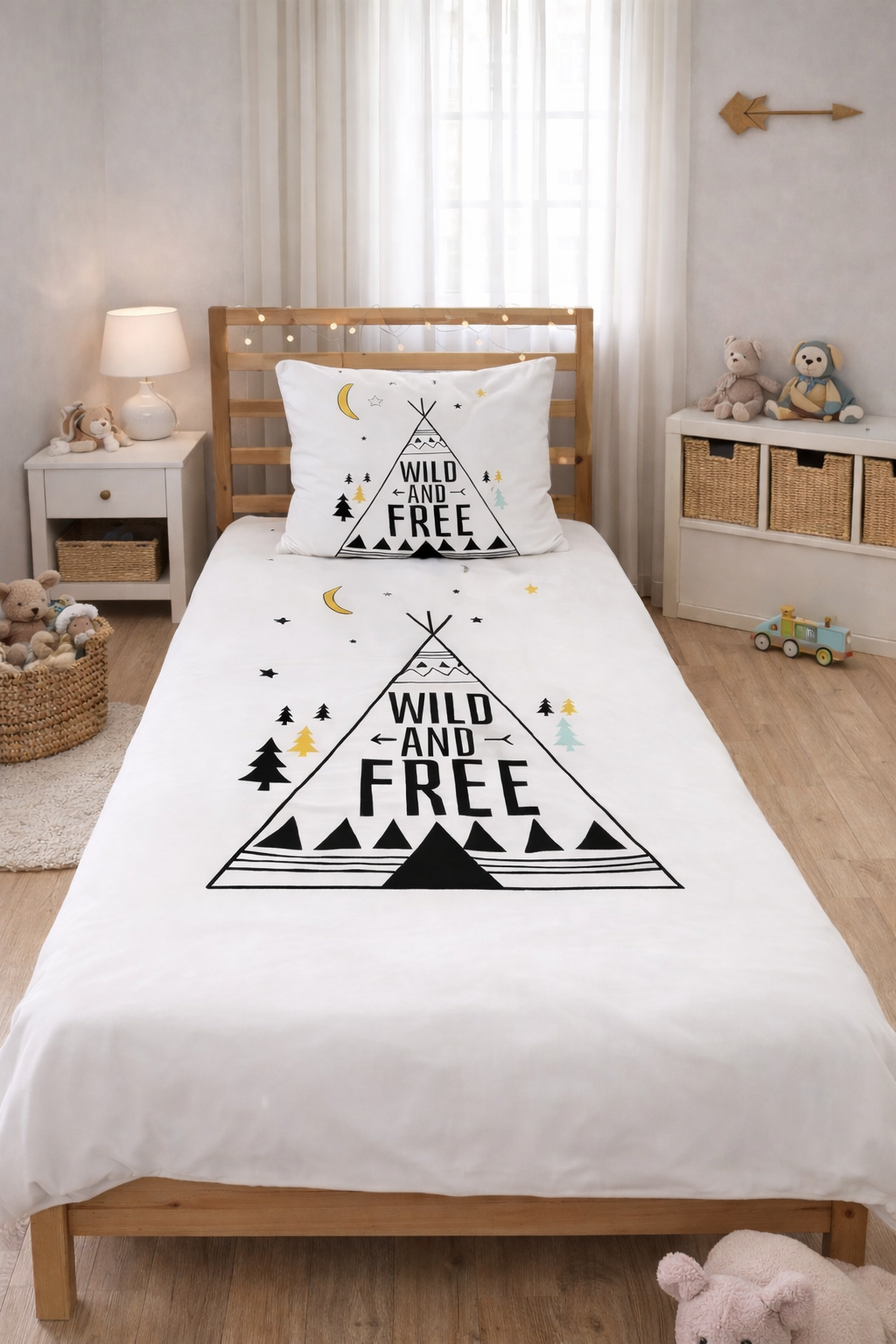 Evmila Astronaut Patterned Duvet Cover Set
