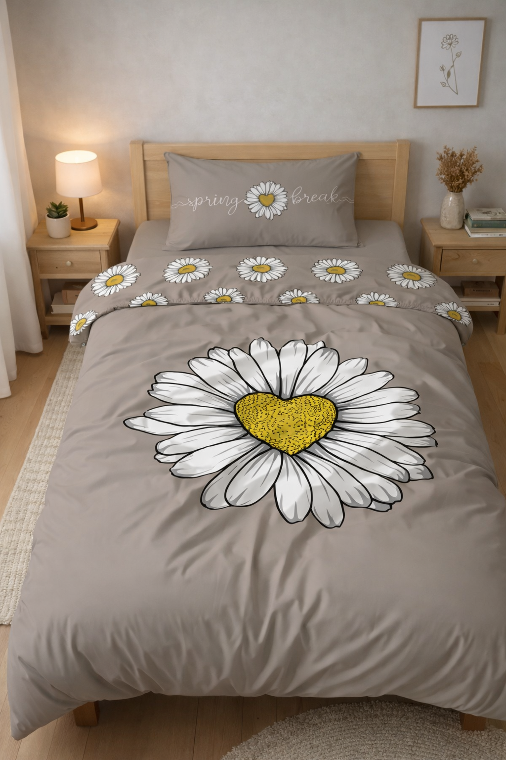 Evmila Astronaut Patterned Duvet Cover Set