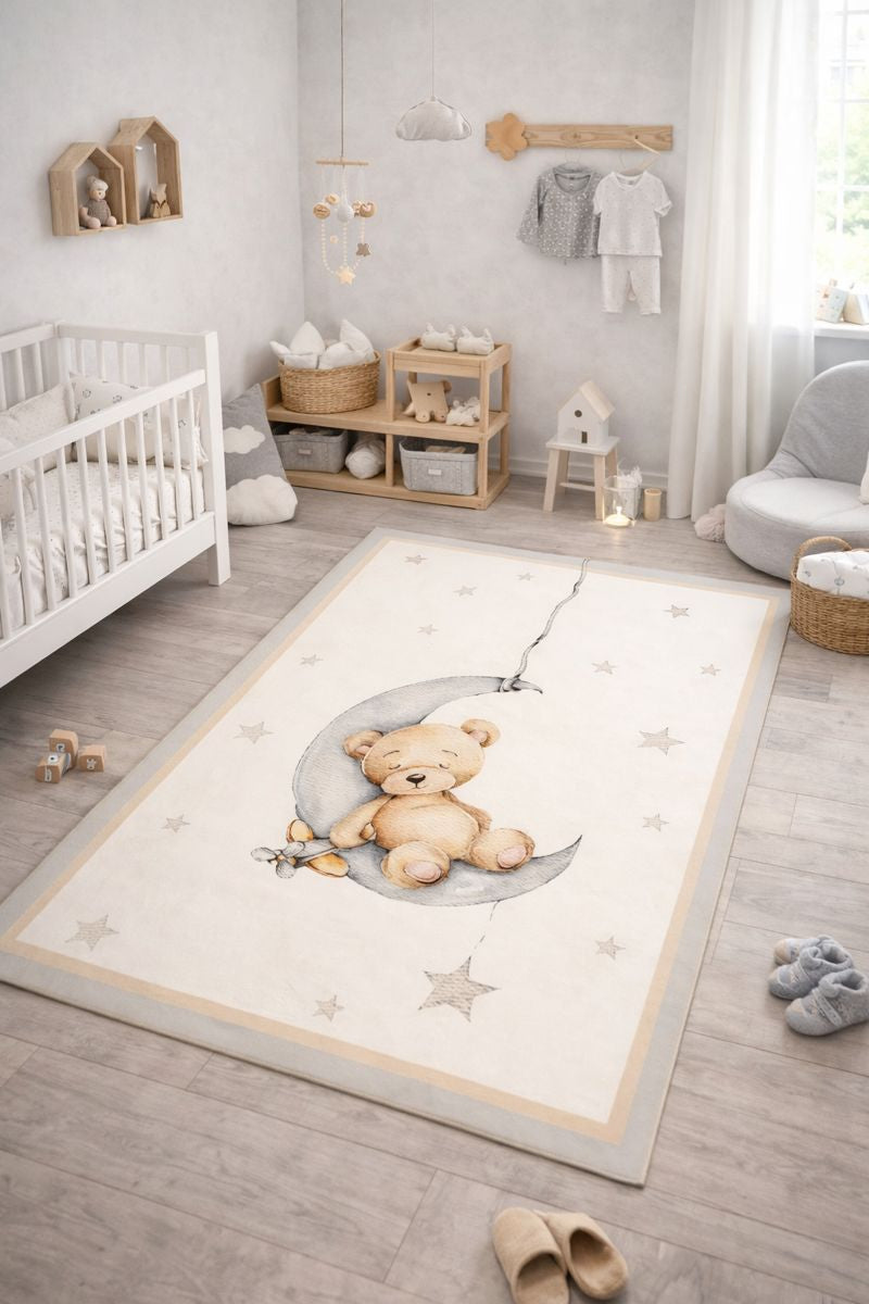 Evmila  Ayıcık Desenli Çocuk Halısı