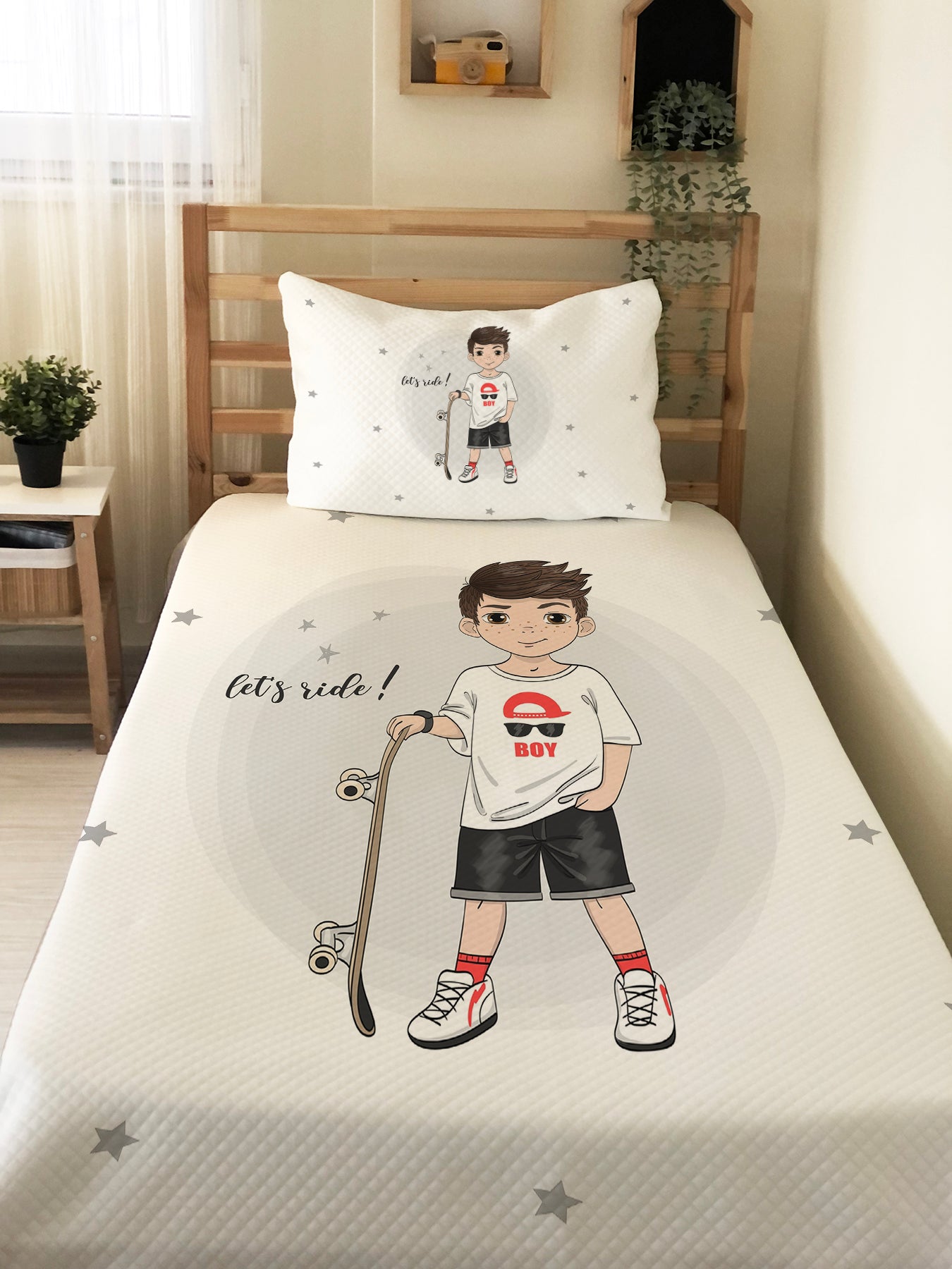 Evmila Kaykaycı Genç Desenli Pike