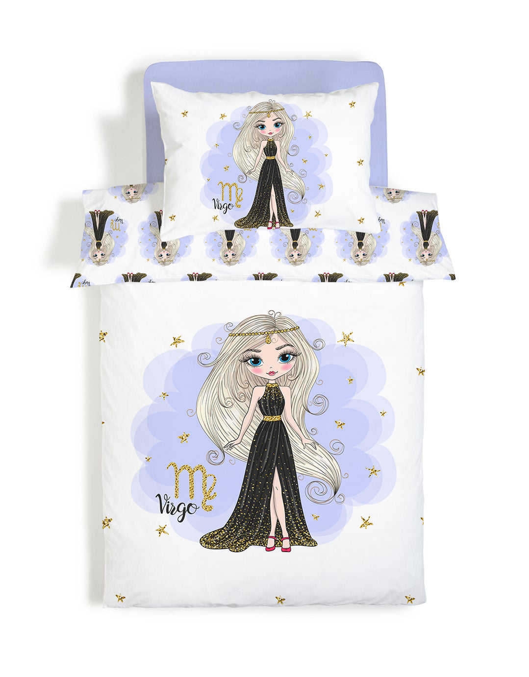 Evmila Prenses Kız Desenli Nevresim Takımı